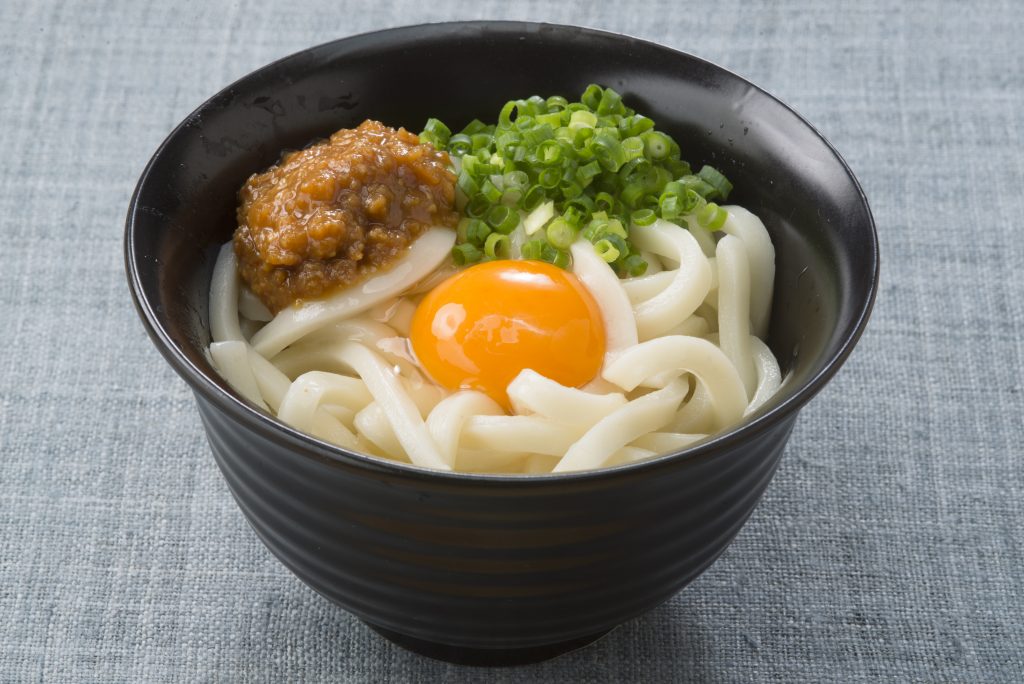 にんにくみそ　かまたまうどん